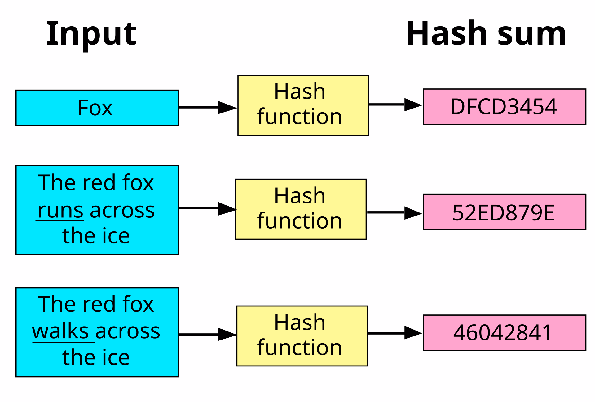 Hash Function 哈希函数示意